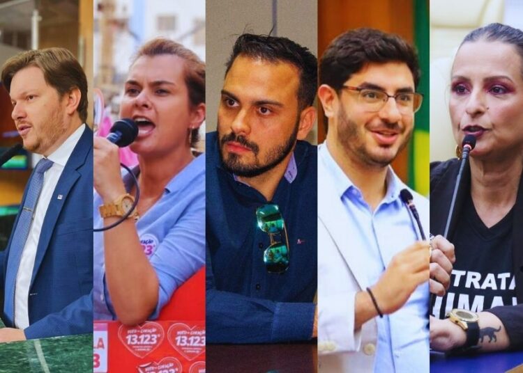 Suplentes são cotados para assumir a partir de 2027. Na foto: Amarildo Filho, Ludmylla, Valdery, Magul e Luciula | Reprodução