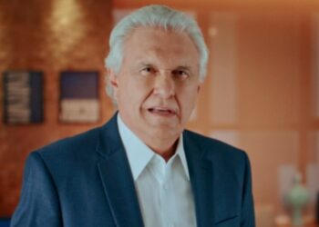 Caiado durante apresentação do Programa Eleitoral | Foto: Reprodução