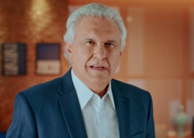 Caiado durante apresentação do Programa Eleitoral | Foto: Reprodução