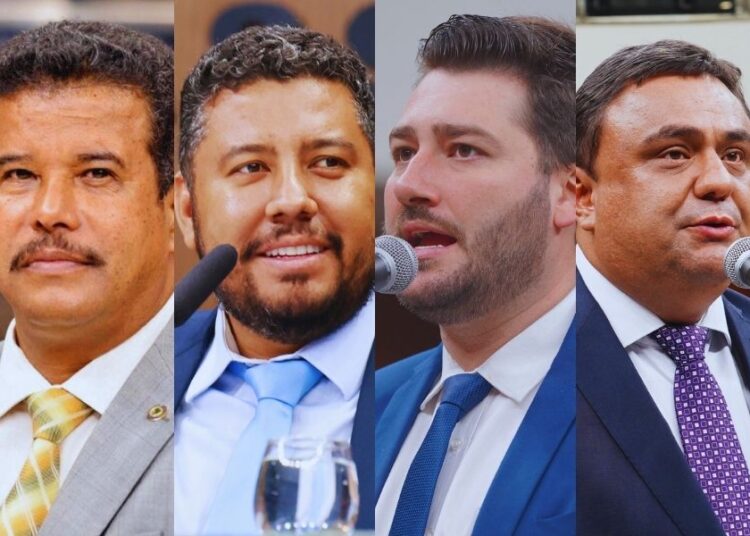 Adailton, Galindo, Wagner e Tormin estão filiados aos 2 partidos da Federação | Foto: Reprodução