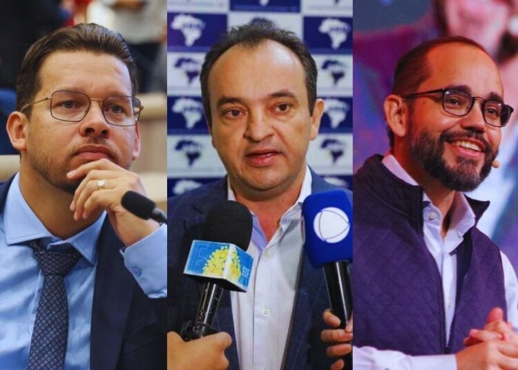 Felipe, Pábio e Fábio Sousa são citados nos bastidores do partido | Foto: Reprodução