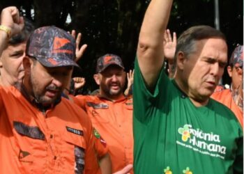 Vereador Thialu e o prefeito Sandro Mabel | Foto: Reprodução / Redes sociais