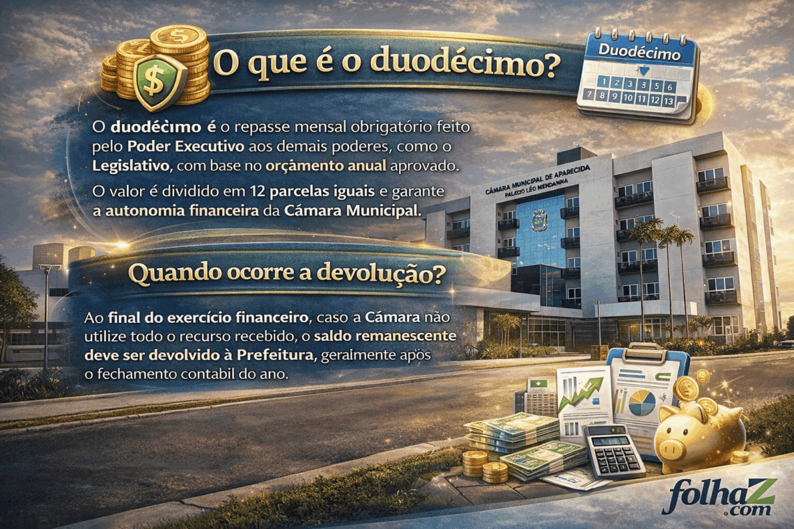 Gilsão afirma que Câmara de Aparecida devolverá duodécimo à Prefeitura ...