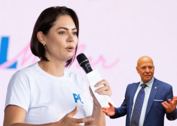 Michelle Bolsonaro Professor Alcides