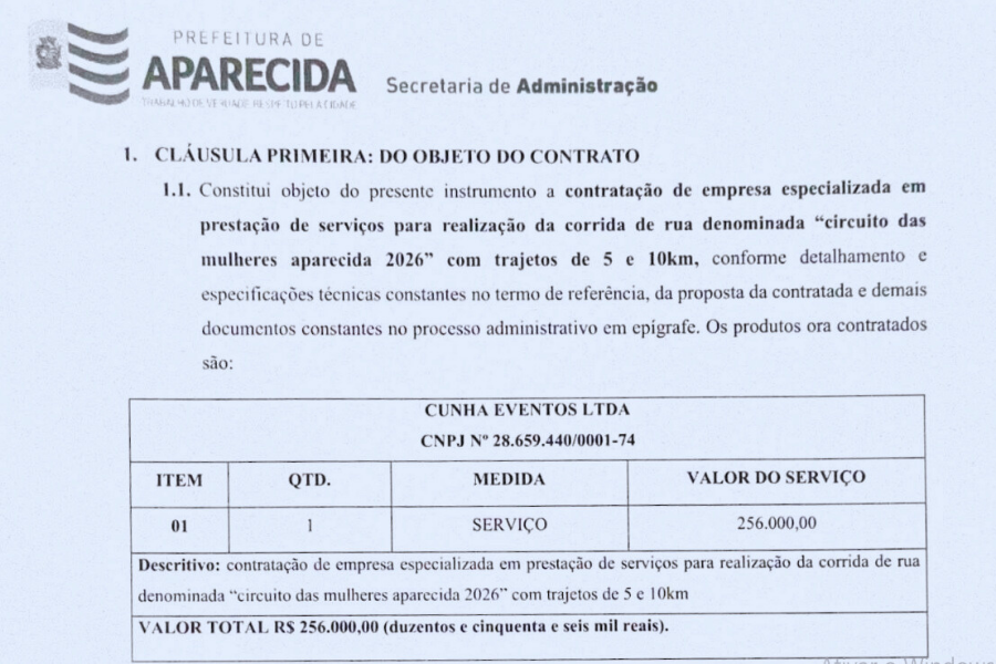 corrida de rua Aparecida 