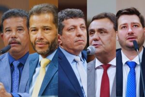 Deputados estaduais Coronel Adailton, Anderson Teodoro, Alessandro Moreira, Cristovão Tormin e Wagner Neto disputam pela chapa