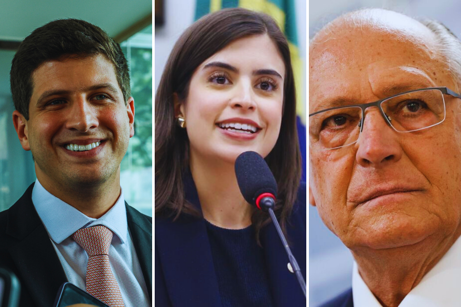 João Campos, Tabata Amaral e Geraldo Alckmin | Foto reprodução