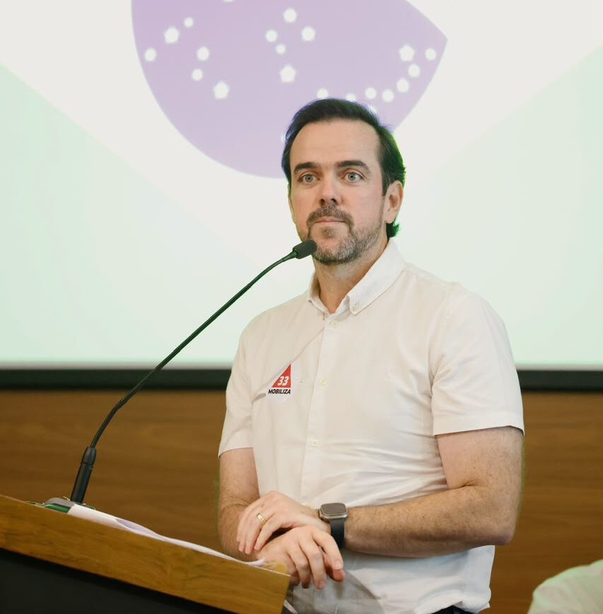 Gustavo Mendanha durante convenção do Mobiliza