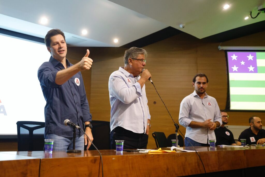 Daniel Vilela durante a convenção do Mobiliza Goiás
