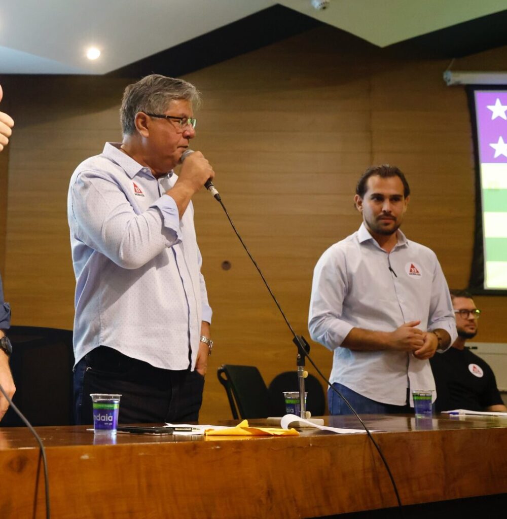 Reginaldo Melo durante a convenção do Mobiliza